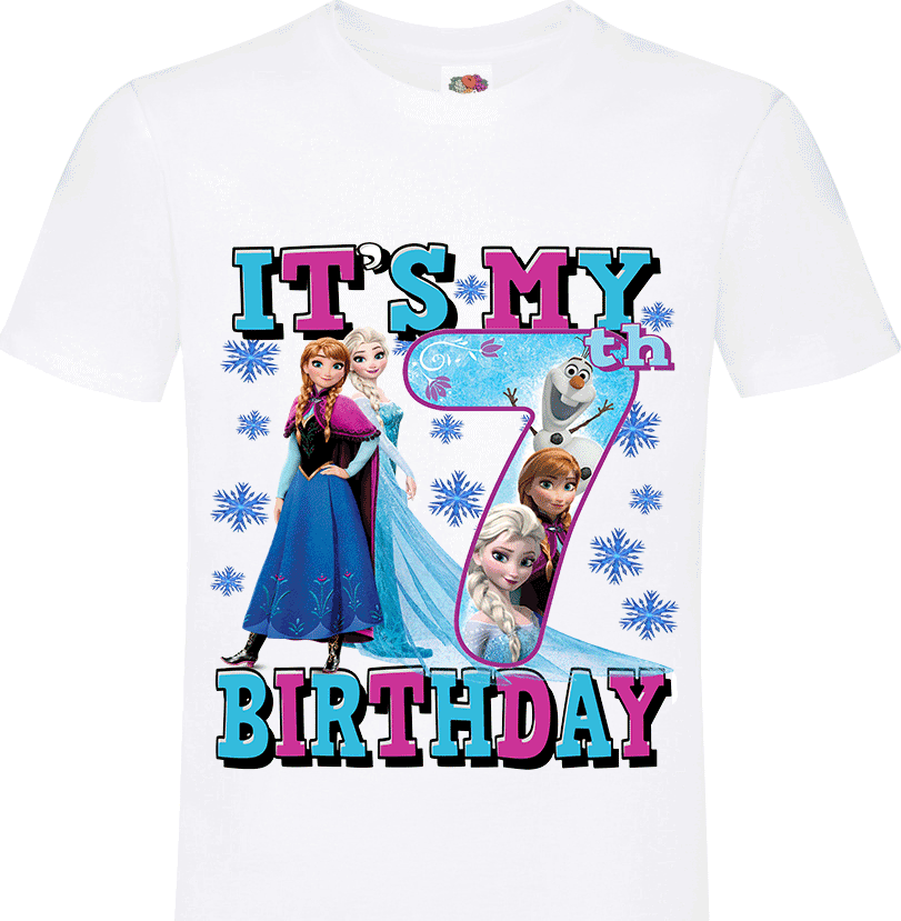 7th birthday t shirts