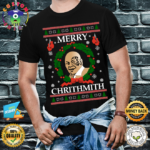 OnCoast Mike Tyson Merry Chrithmith Ugly Christmas Sweater Funny Christmas Sweater Holiday Sweater