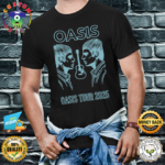 Oasis Tour 2025 Graphic T-Shirt – Iconic Band Merch for Fans – Men’s Unisex T-Shirt Black