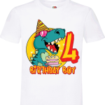 Dinosaur Happy 4th Birthday