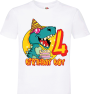 Dinosaur Happy 4th Birthday