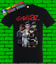 Gorillaz Anime 2D Murdoc Noodle and Russel Tshirt Kids