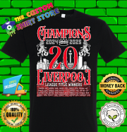 Liverpool Champions Kings Of Premier League 20 shirt 2024 2025 Kids tshirt - Image 2