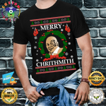 OnCoast Mike Tyson Merry Chrithmith Ugly Christmas Sweater  Funny Christmas Sweater  Holiday Sweater mens Unisex